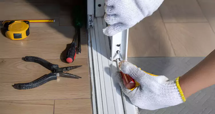 Backyard Sliding Door Track Repair in Marco Island, FL